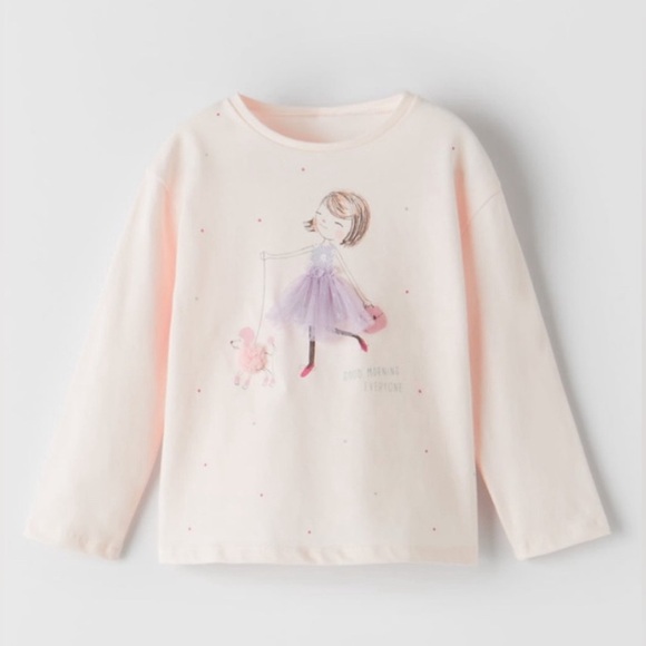 Zara Other - Zara girl tulle long sleeve shirt